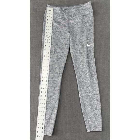 Nike Dri Fit Leggings Women M Gray Athletic Stretch Workout Pants Athleisure - Picture 4 of 8